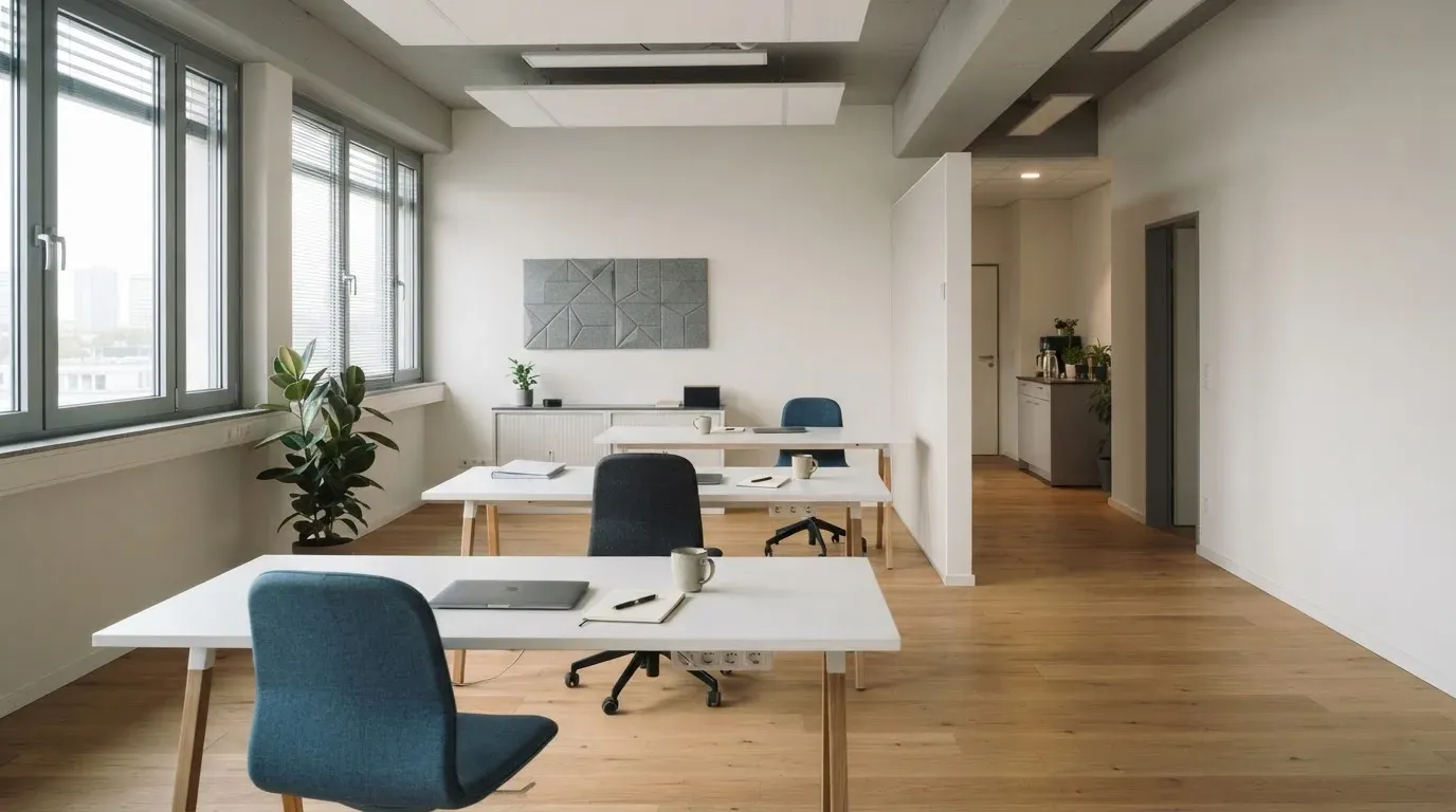 Renovierter Büroinnenraum (Platzhalterbild)